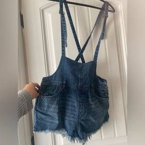 We the Free free people short over alls